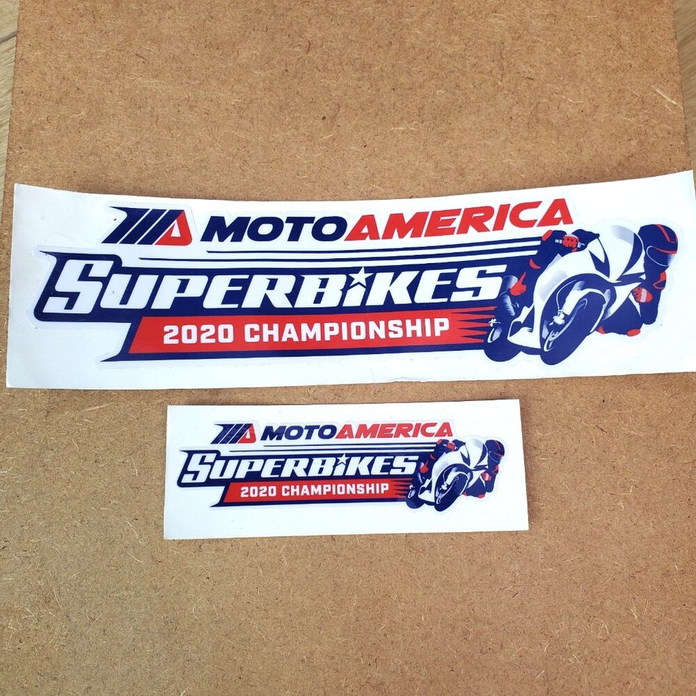 2 MOTO AMERICA 2020 decals stickers racing superbike baggers sportbikes ama